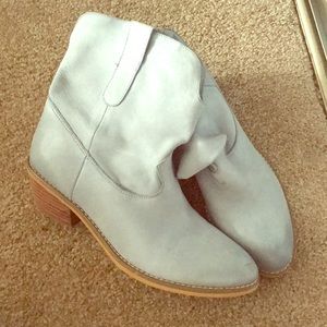 Sky blue boots